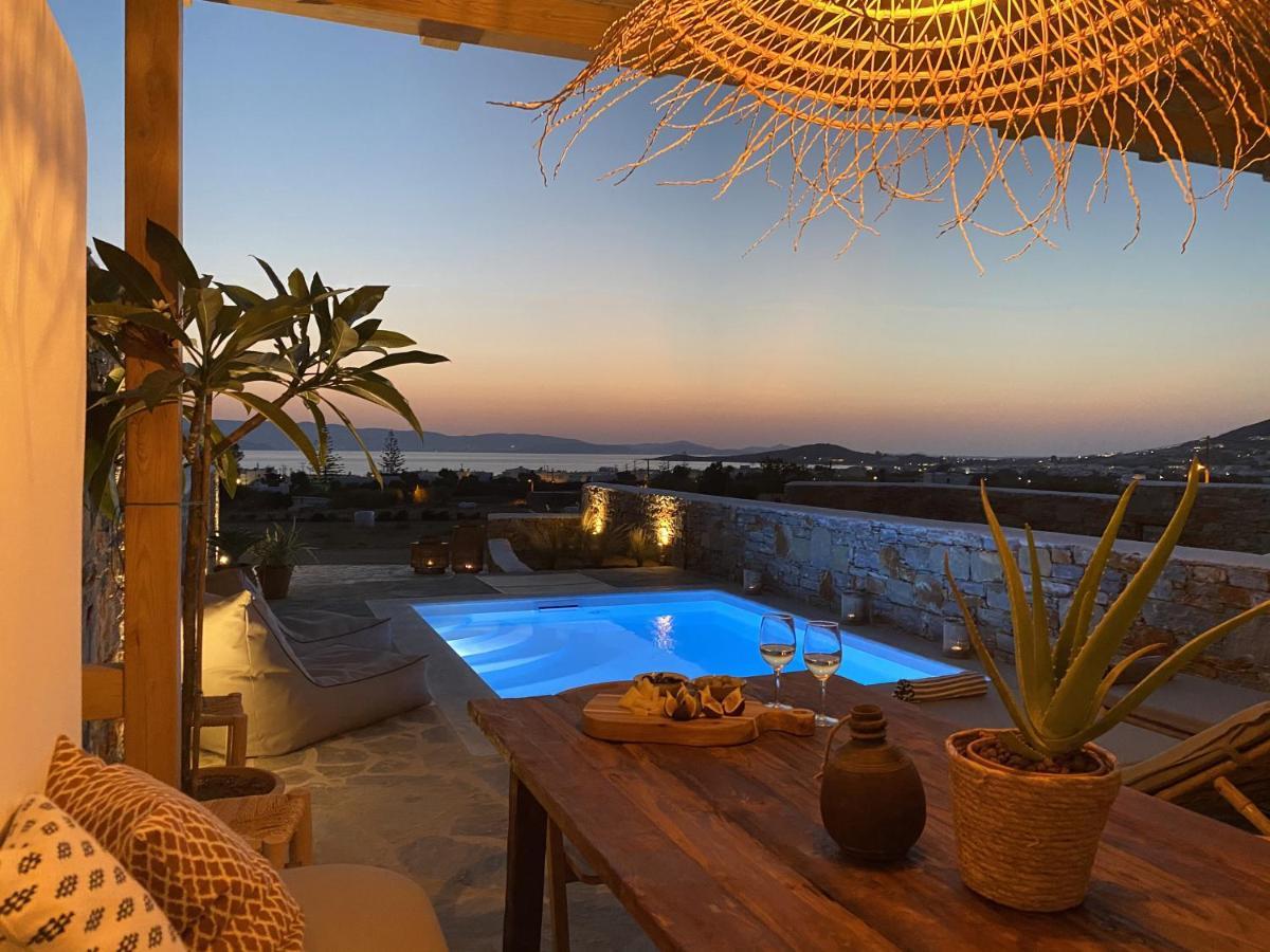Agia Anna  Villa Ypsilon Naxos - Luxury Holiday House With Amazing Sea View & Private Pool מראה חיצוני תמונה